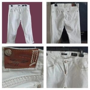 💙🌺White denim  pants